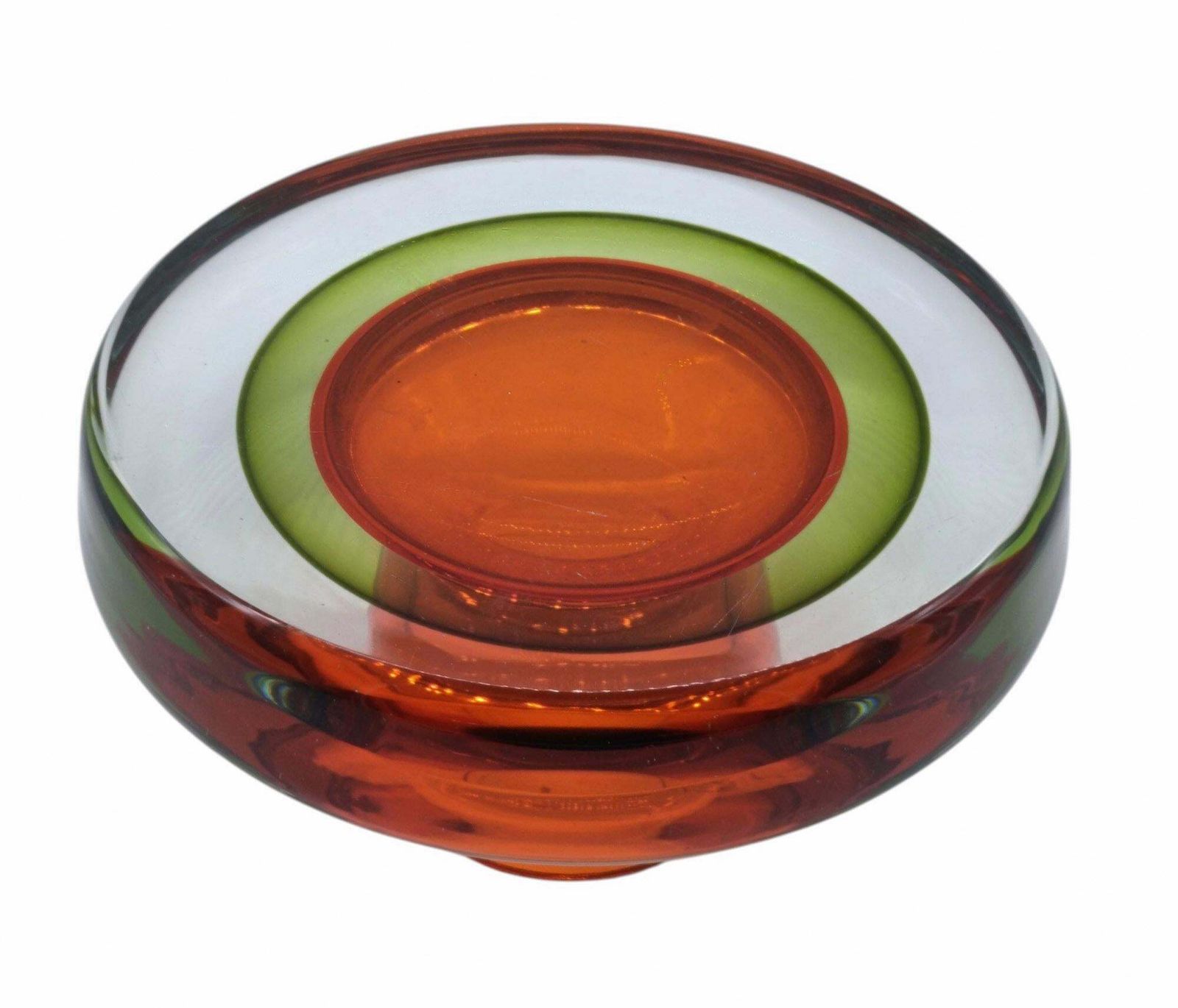 Flavio Poli For Seguso Submerged Murano Glass Centerpiece Vase, Italy 196 photo 2089.0