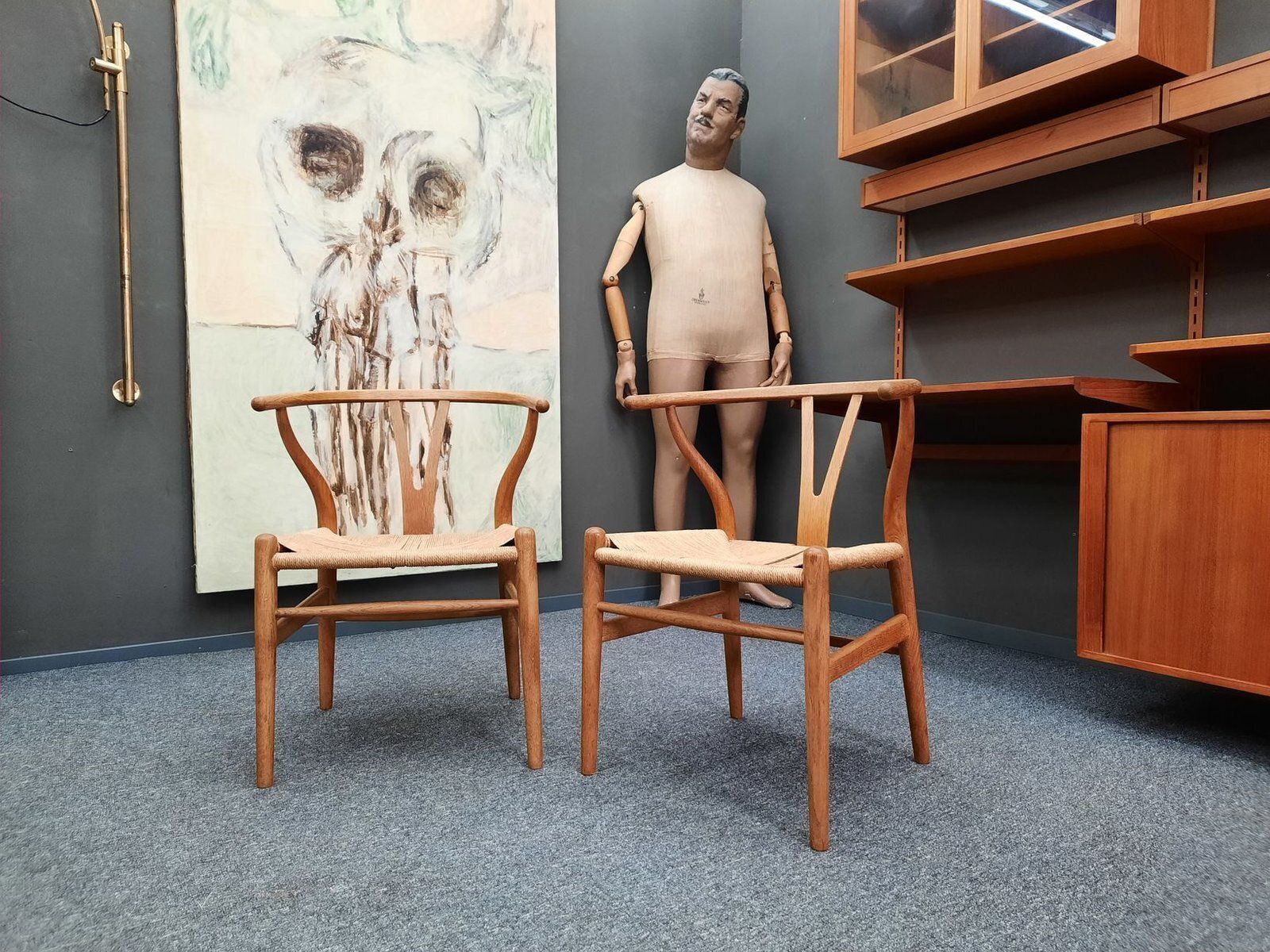 Wishbone Chairs By Hans Wegner For Carl Hansen & Son, 1960s, Set Of 2