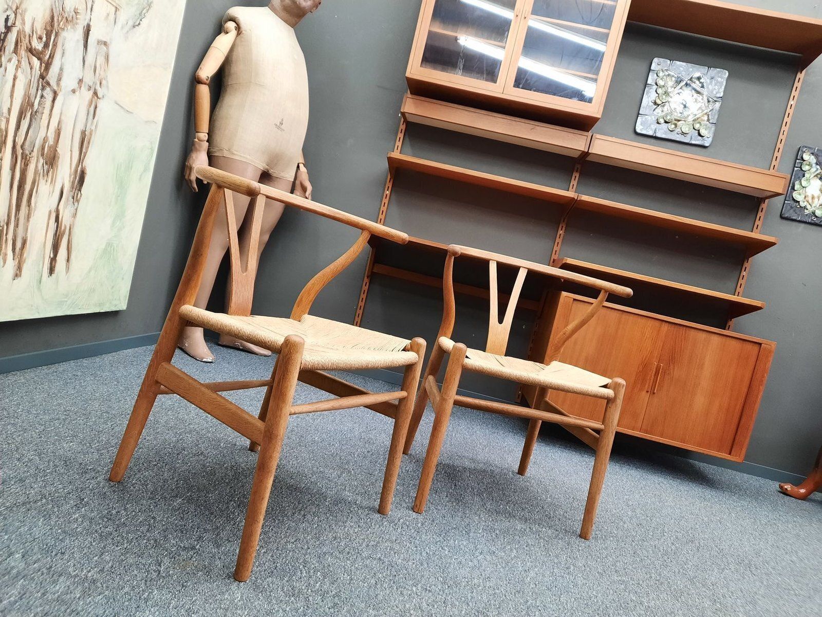Wishbone Chairs By Hans Wegner For Carl Hansen & Son, 1960s, Set Of 2 photo Furniture