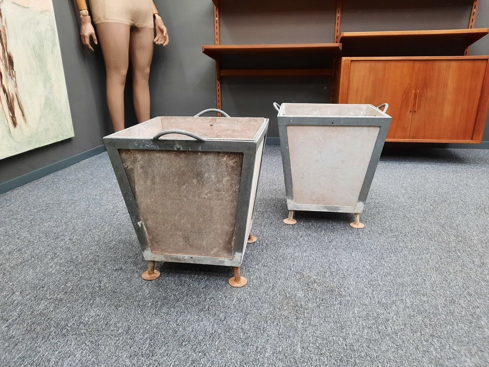 Brutalist Planters, 1950s, Set Of 2 photo Home Decor