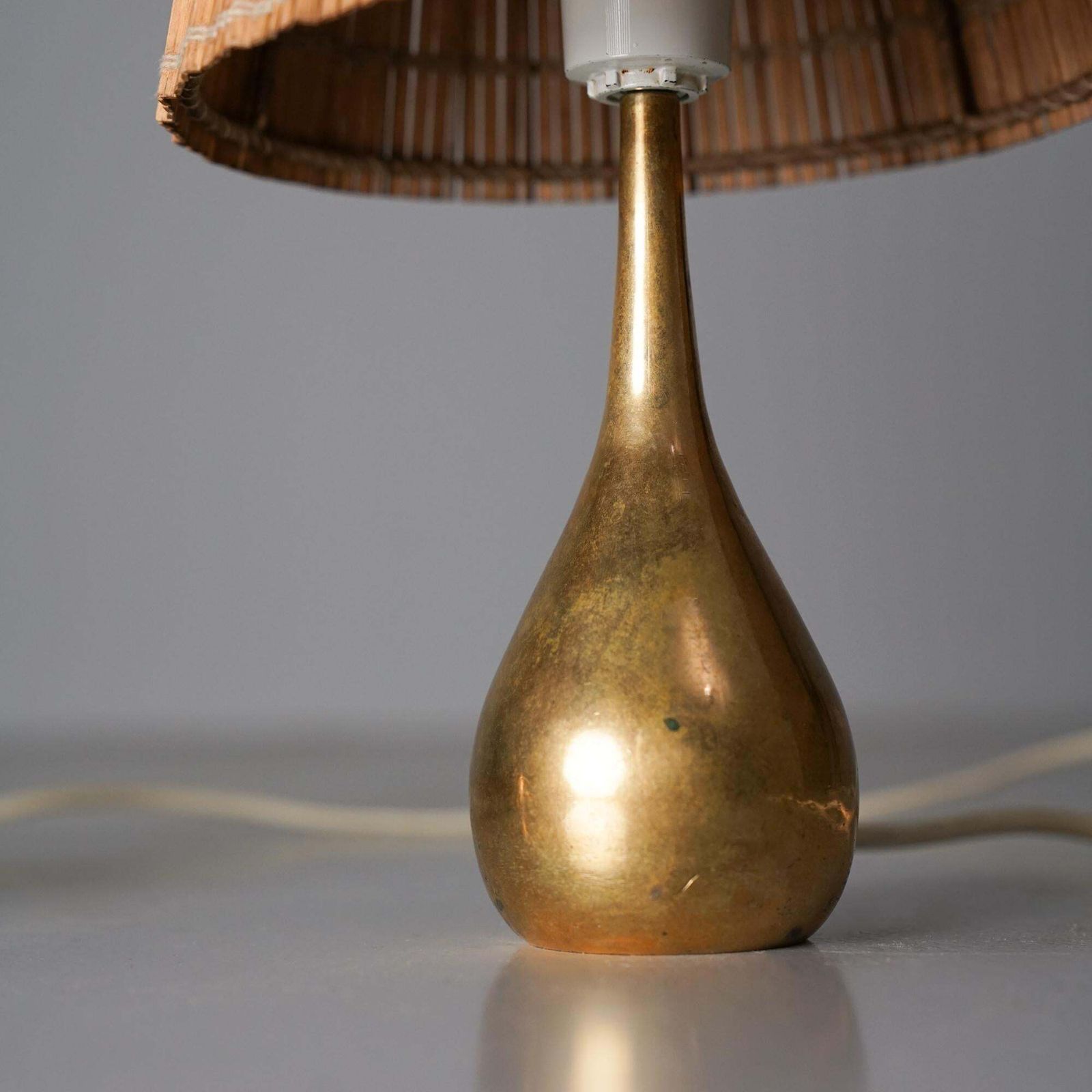 Pair Of Model 61046 Drop Table Lamps, Mauri Almari, Idman Oy, 1950s photo for sale