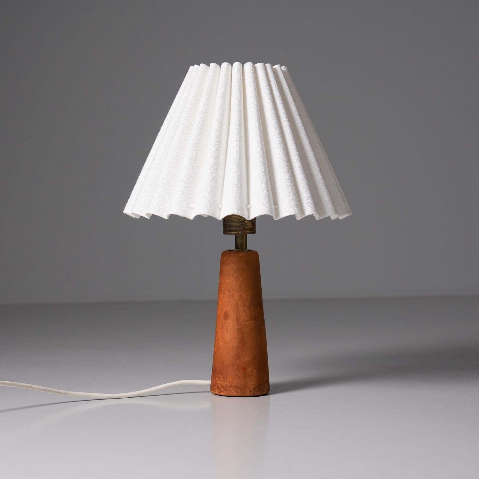Scandinavian Modern Leather Table Lamp, Lisa Johansson Pape, Orno Oy, 1950/1960s photo furniture