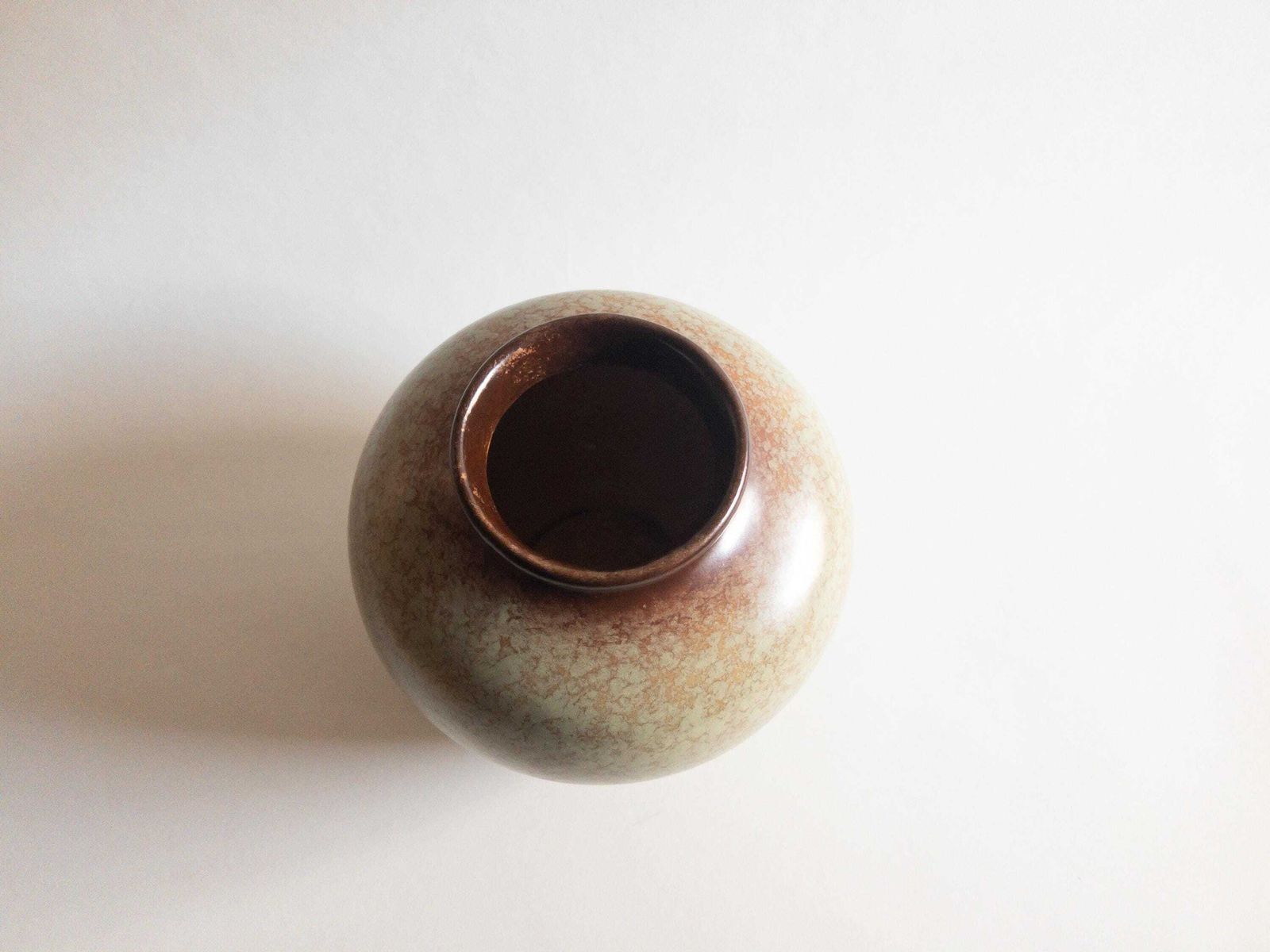 Large Carstens Uffrecht Vase   Art Deco 1930s Mint Speckled Classic Vase photo vinterior