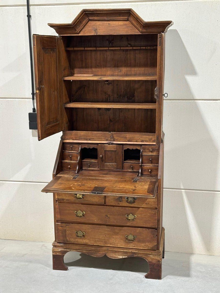 Antique Secretary Bookcase In Pine photo furniture