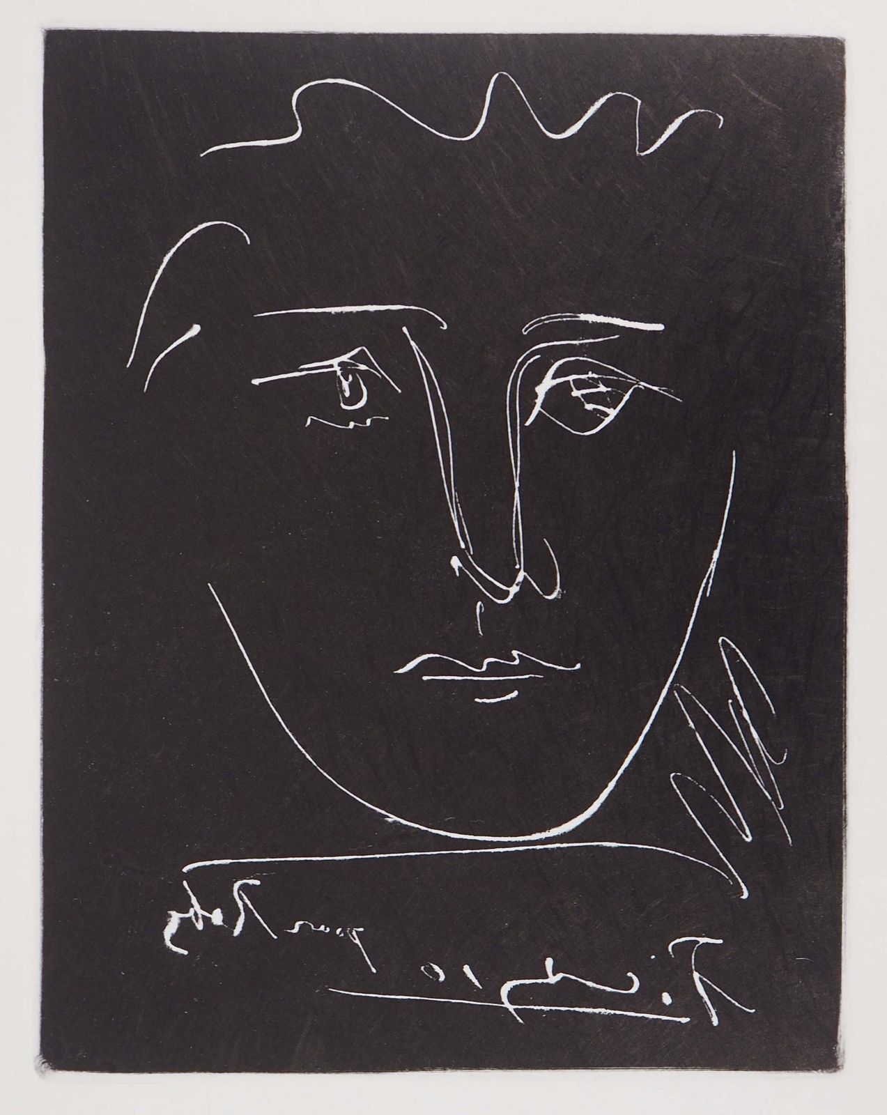 Portrait Of Roby   Etching, Black Printed Edition (Bloch #680)1950 photo for sale