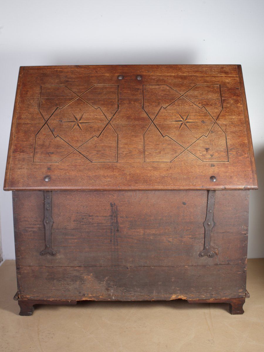 Antique Baroque Oak Chest, 1750s photo furniture