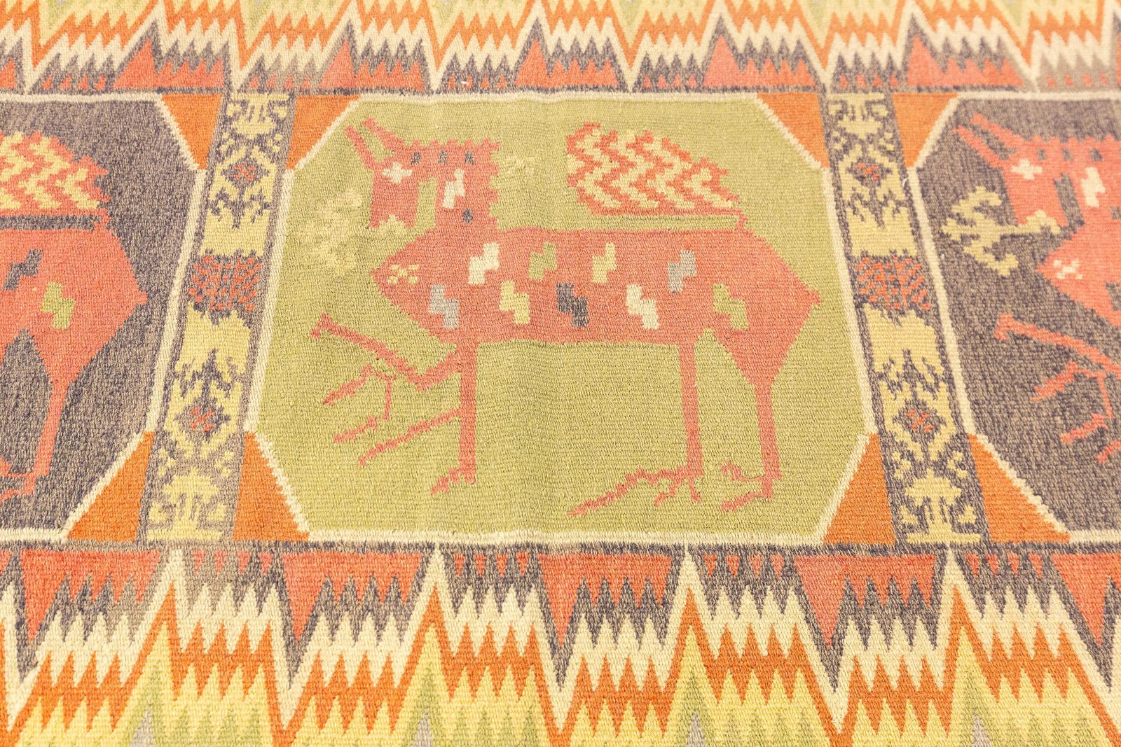 Scandinavian Swedish Textile Horse Design photo for sale