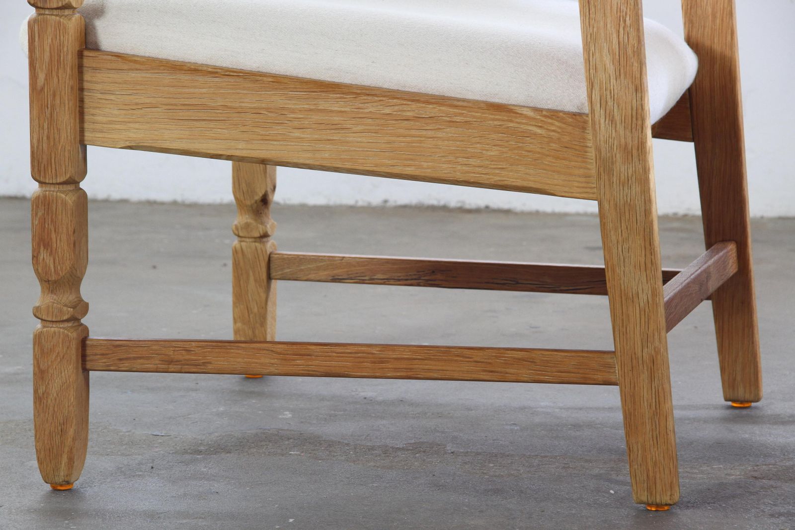 Vintage Brutalist Paar Eiken Lounge Stoelen, Henning Kjærnulf Denemarken, Jaren 1960 photo buy
