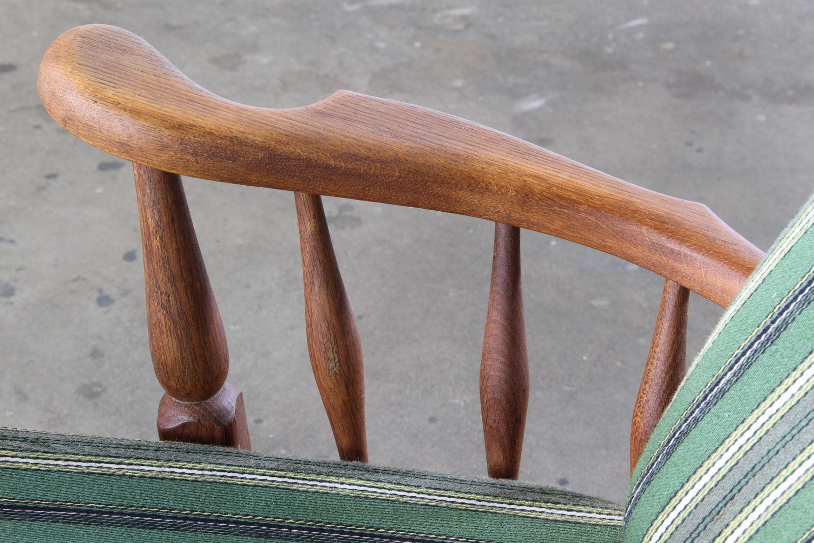 Vintage Danish Mid Century Oak Armchair, Attributed To Henning Kjærnulf 1960s photo buy