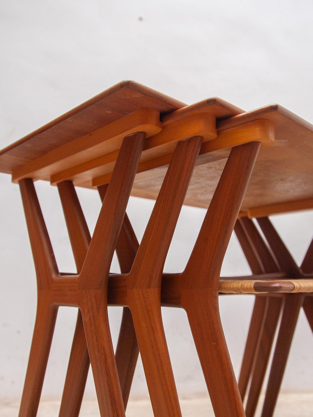 photo buy Set Of Three Nesting Tables Designed By Johannes Andersen For Silkeborg, 1960s