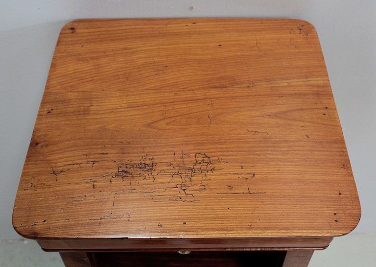 Small Piece Of Furniture With Curtain  19th photo vintage