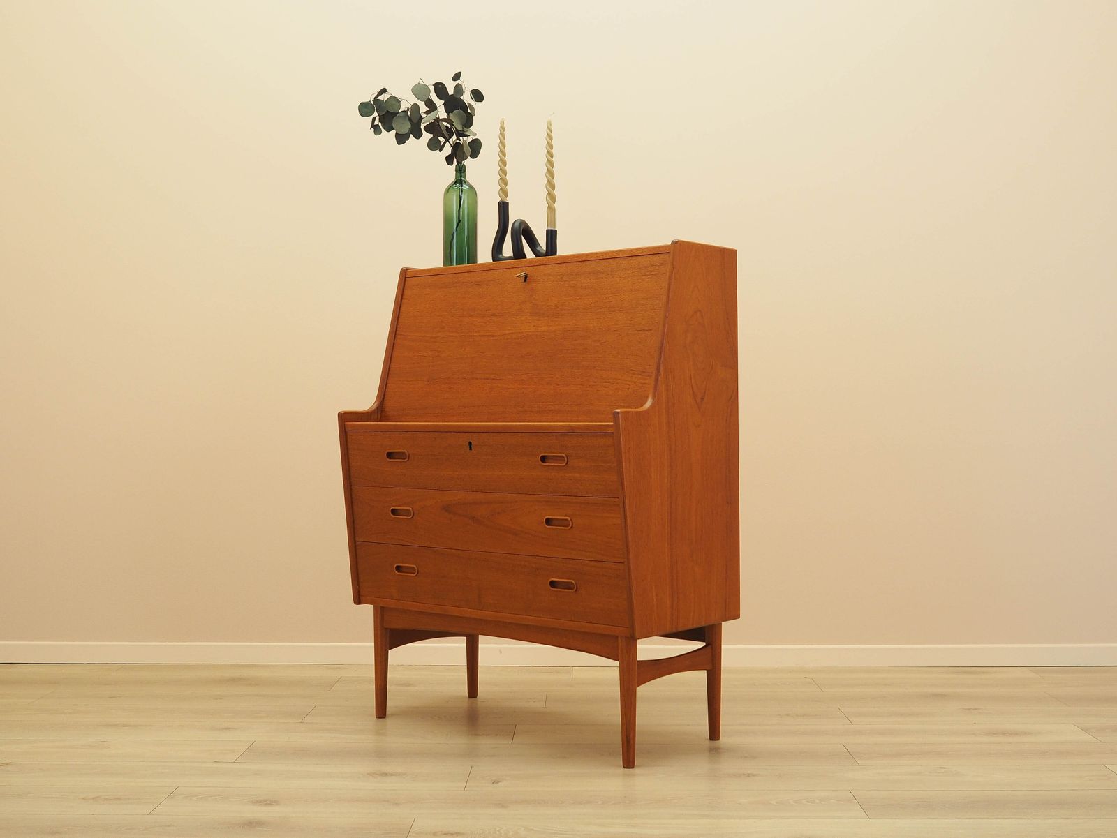 Teak Secretary, Danish Design, 1960s, Designer: Arne Wahl Iversen, Manufacturer: Vinde Møbelfabrik photo Furniture