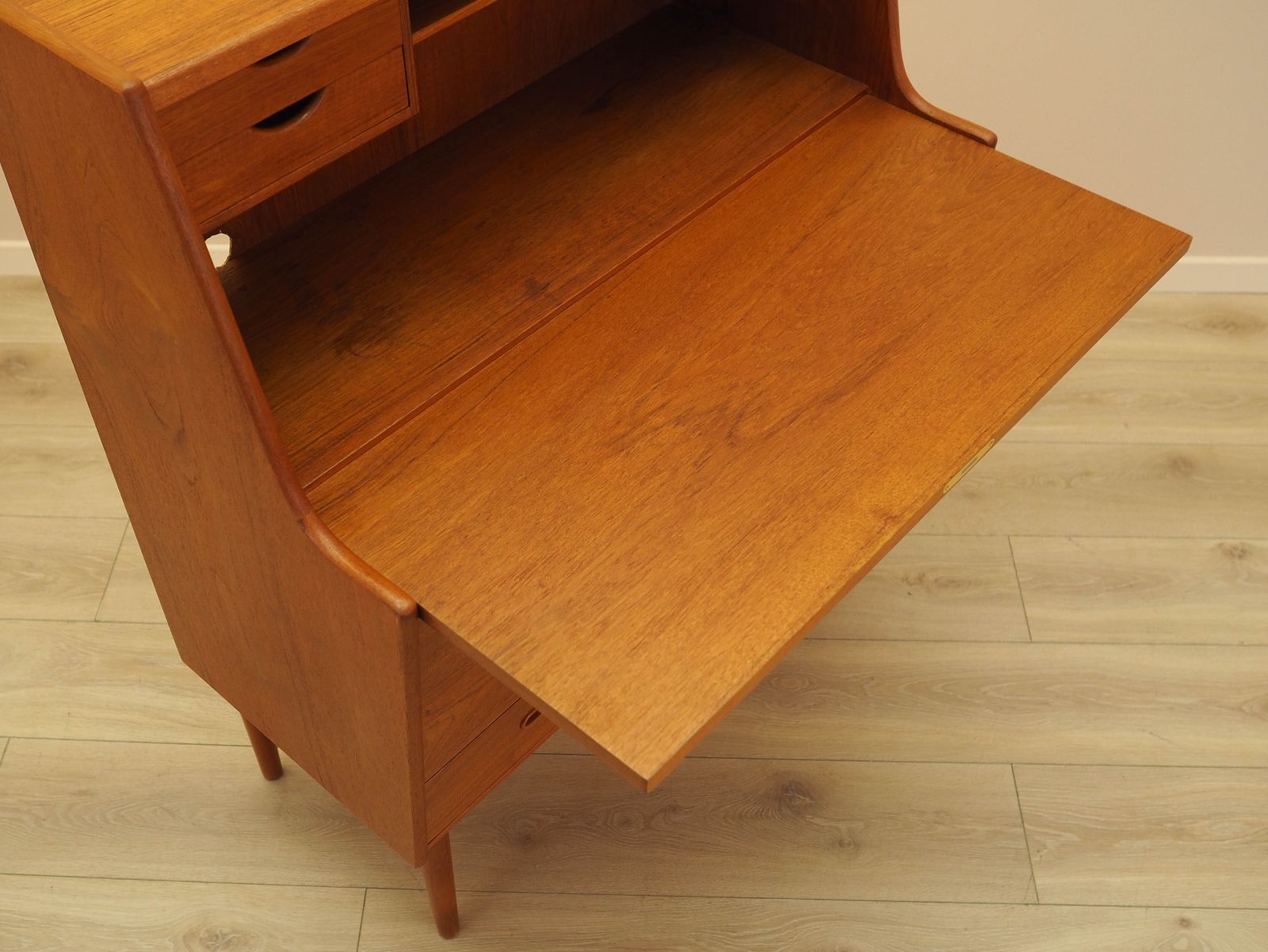photo buy Teak Secretary, Danish Design, 1960s, Designer: Arne Wahl Iversen, Manufacturer: Vinde Møbelfabrik