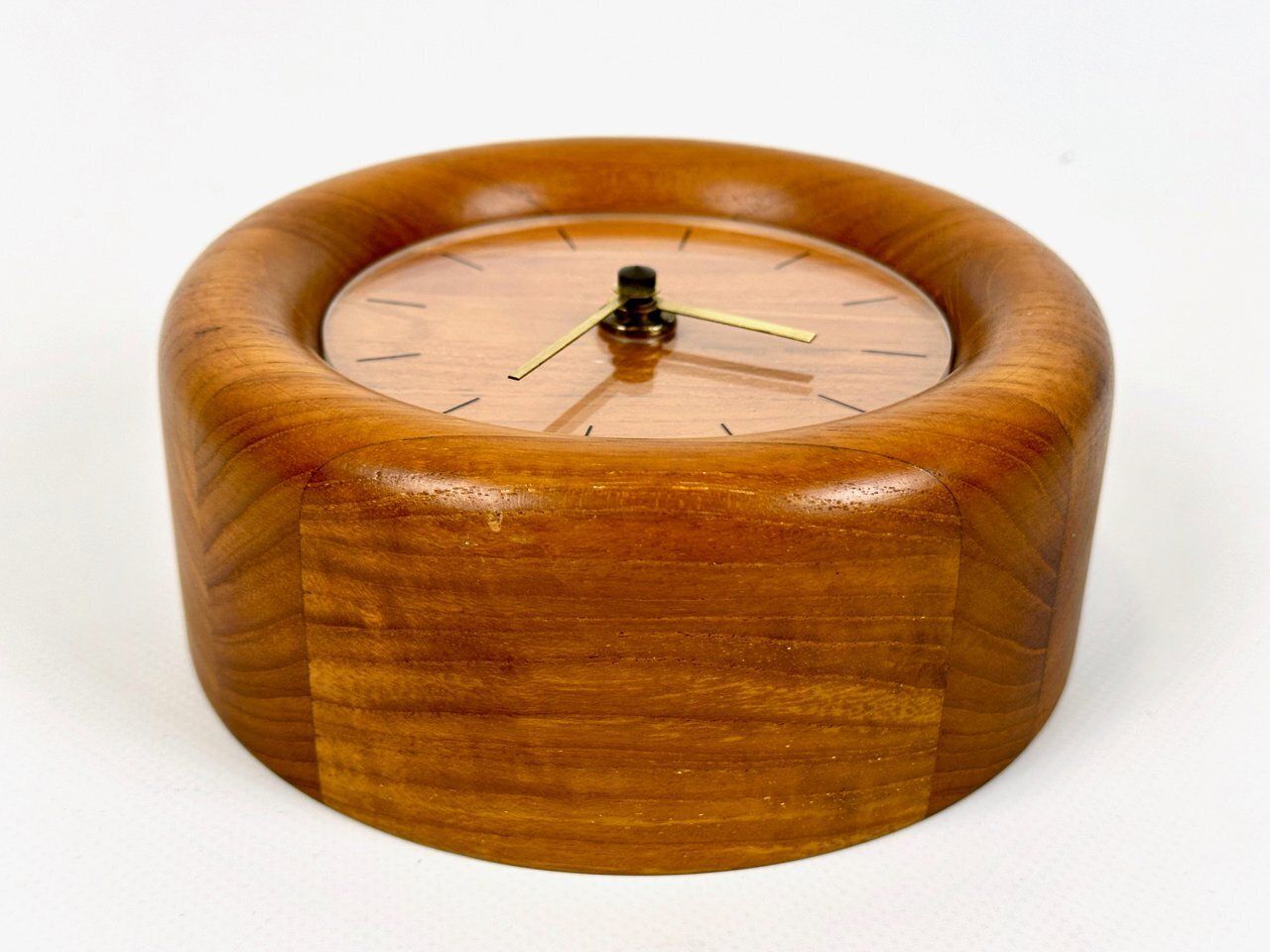 Mid Century Modern Wall Clock In Teak With Kienzle Mechanism From Bestform, 1960s photo Home Decor