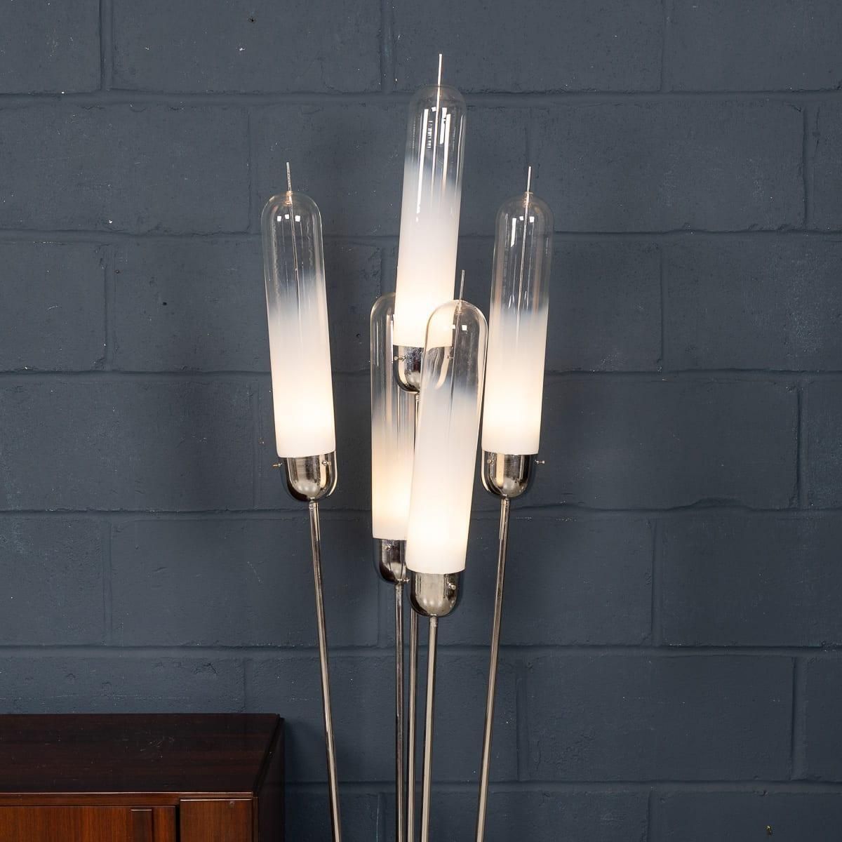 20thc Italian Five Light Murano Glass Lamp By Carlo Nason For Mazzega C.1970 photo buy