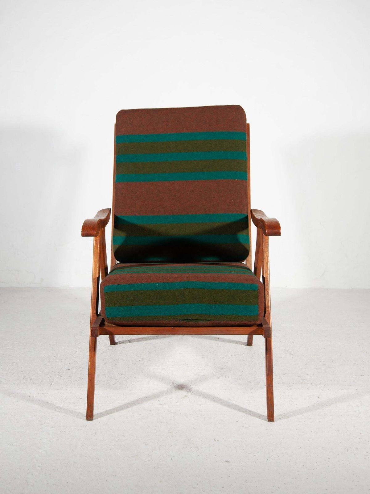 Furniture 1950 Midcentury Modern Rob Parry Set Of Two Teak Lounge Chairs photo