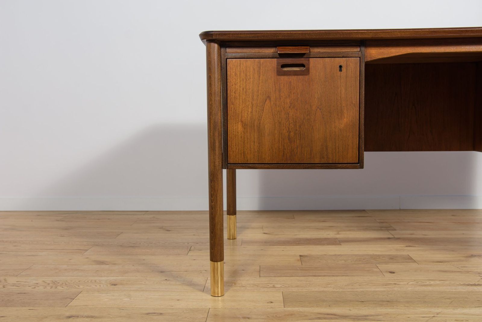 2324.0 Mid Century Teak Desk By Sten Blomberg For Seffle Möbelfabrik, Sweden, 1960s photo