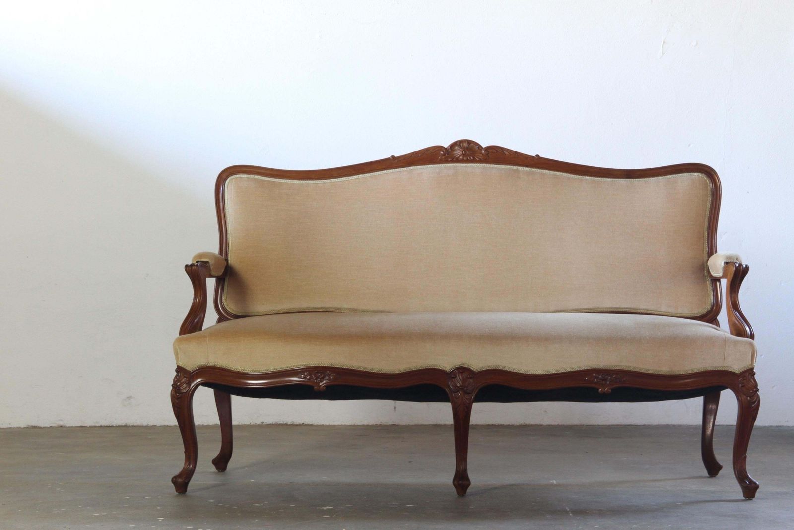 2200.0 Antique Louis XV Style 19th Century Sofa, French photo