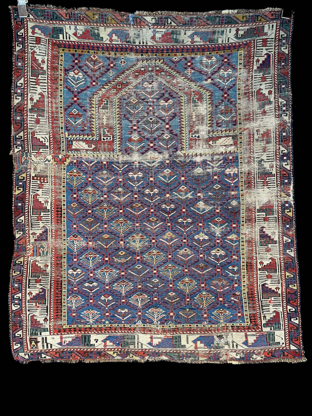 Antique Caucasian Shirvan Marasali Prayer Rug photo furniture