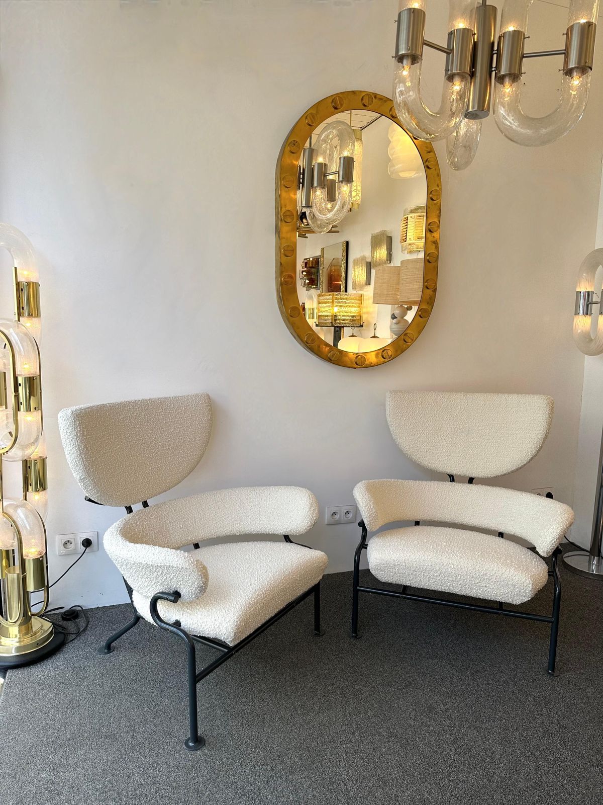 photo for sale Pair Of Armchairs Pl19 By Franco Albini For Poggi, Italy, 1960s