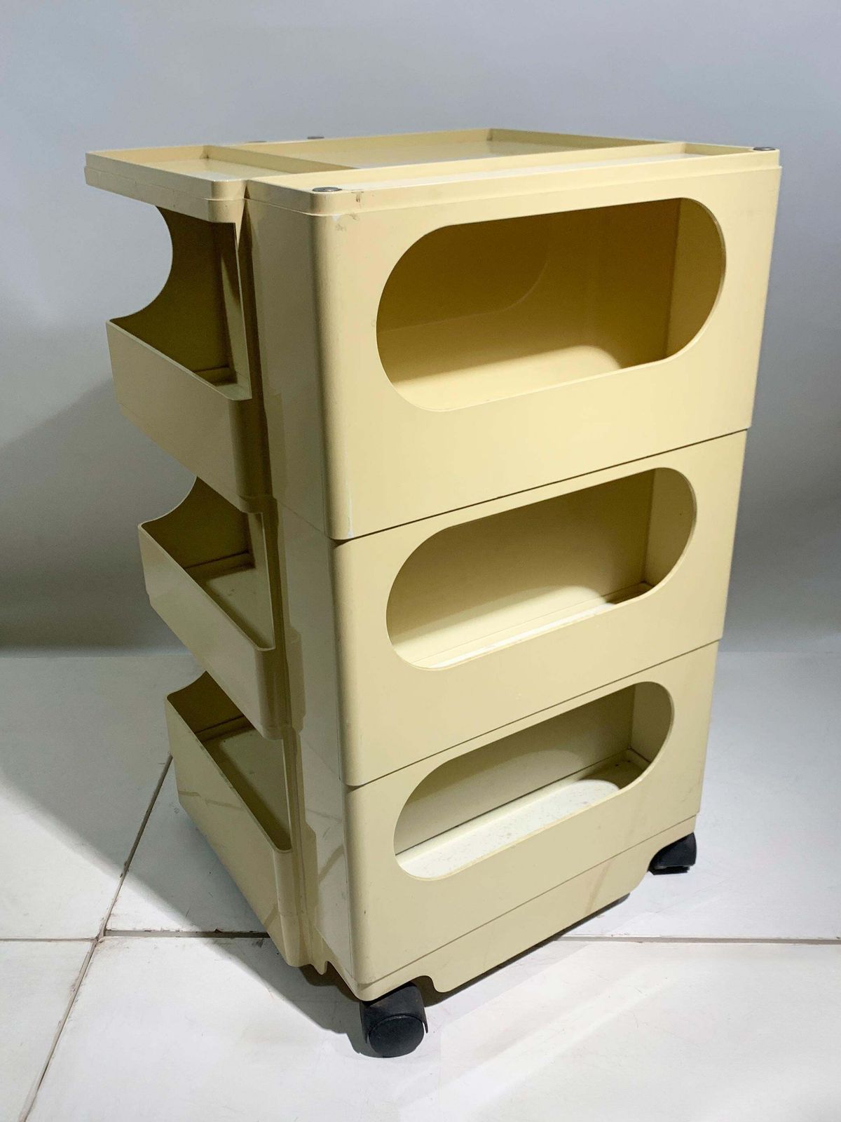 Joe Colombo "Boby" Abs Storage Trolley For Bieffeplast, Italy, Circa 1970s photo 1507.0