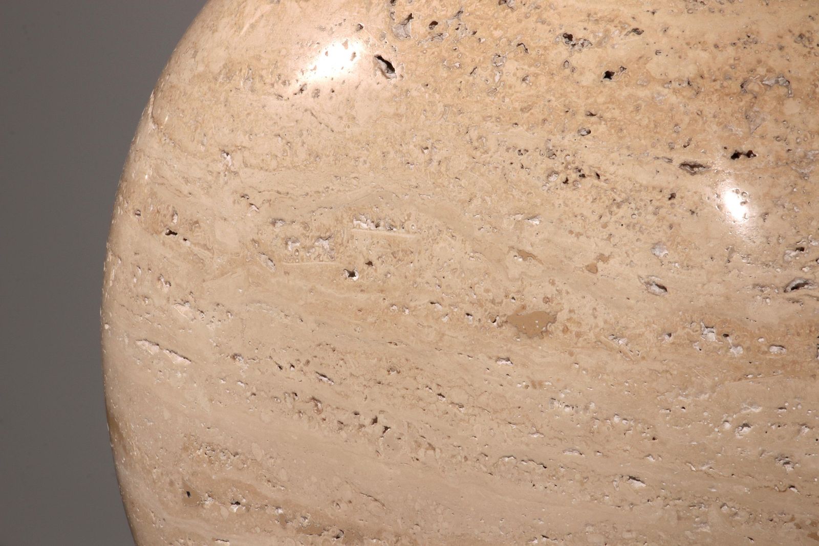 photo furniture Travertine Floor Lamp By Philippe Barbier For Maison Barbier Monumental Piece 70
