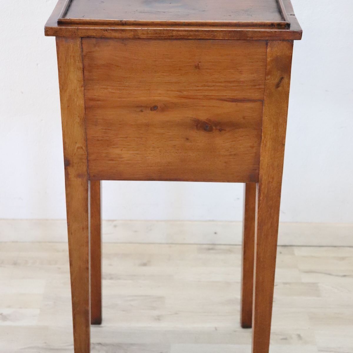 Antique Walnut Nightstand With Shutter Door, 1800s photo buy