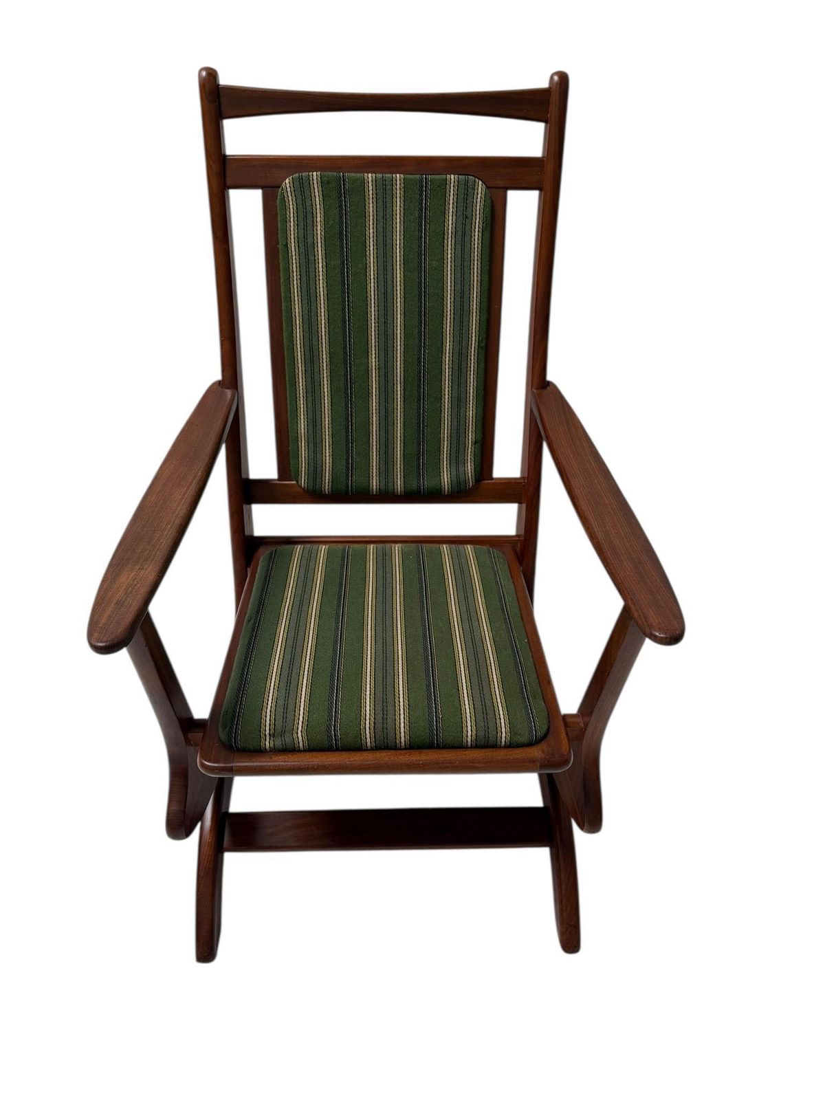 Danish Mid Century Modern Rocking Chair In Teak, 1960s photo for sale