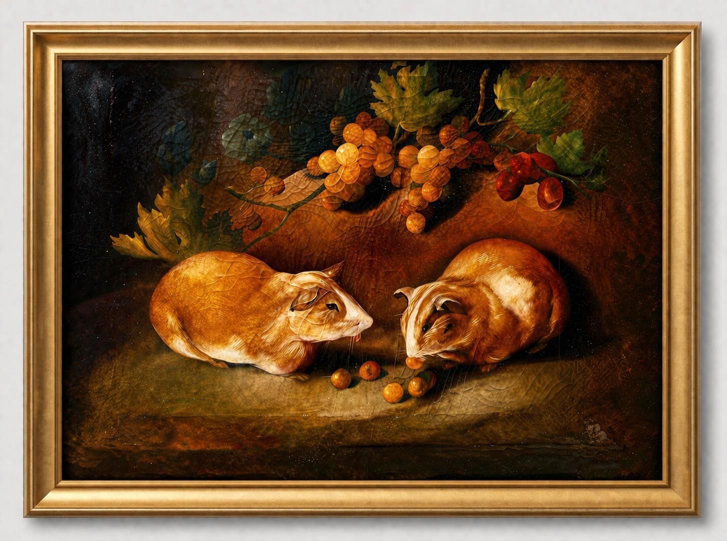 41020.0 Set Of 6 Italian Neapolitan Still Life Paintings, 19th Century Oil On Canvas photo