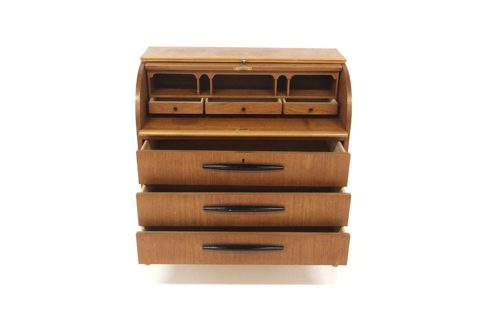 Scandinavian Teak Secretary From Bröderna Gustafssons, Sweden, 1950s photo 827.0