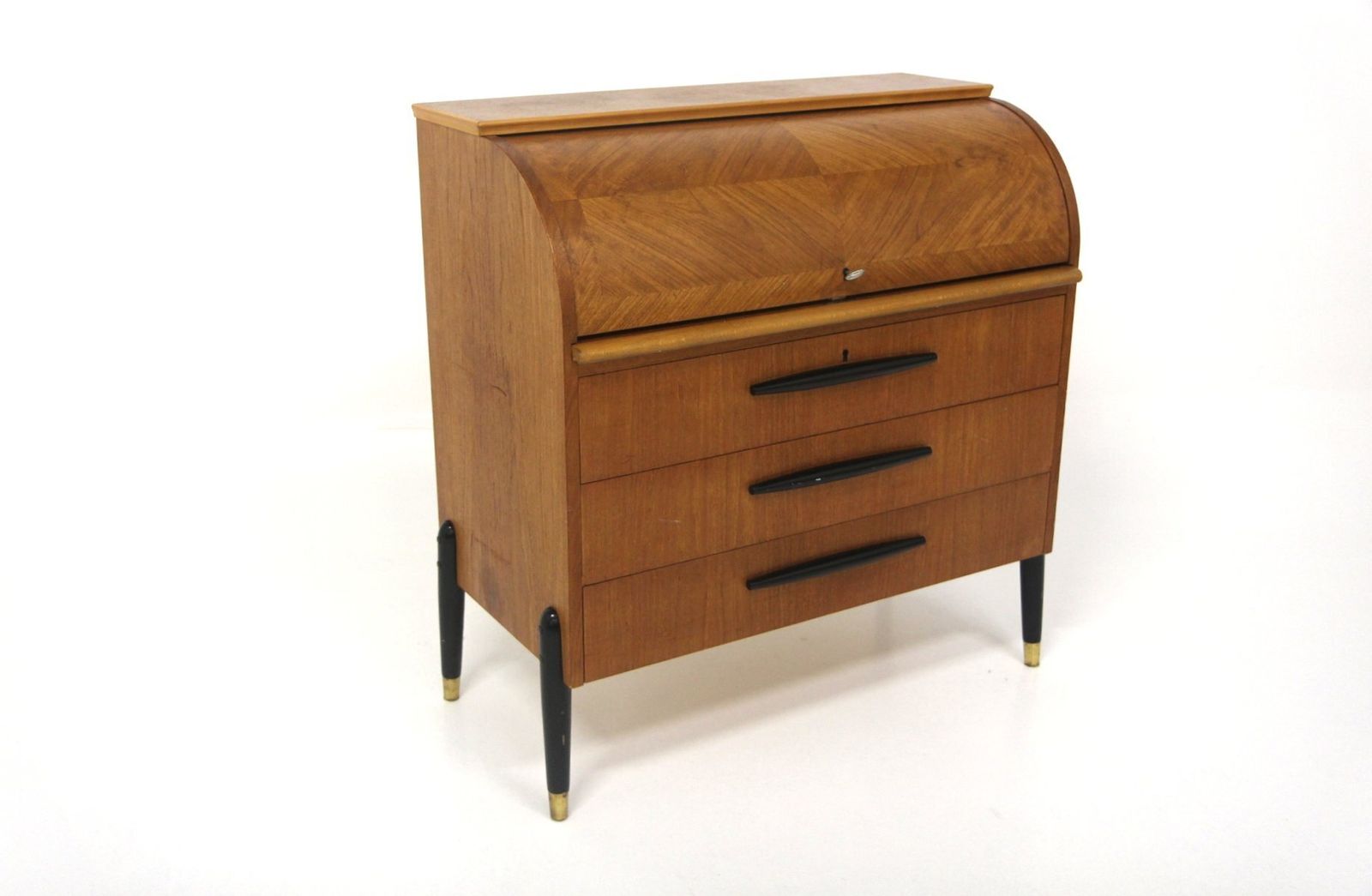 Scandinavian Teak Secretary From Bröderna Gustafssons, Sweden, 1950s photo vinterior