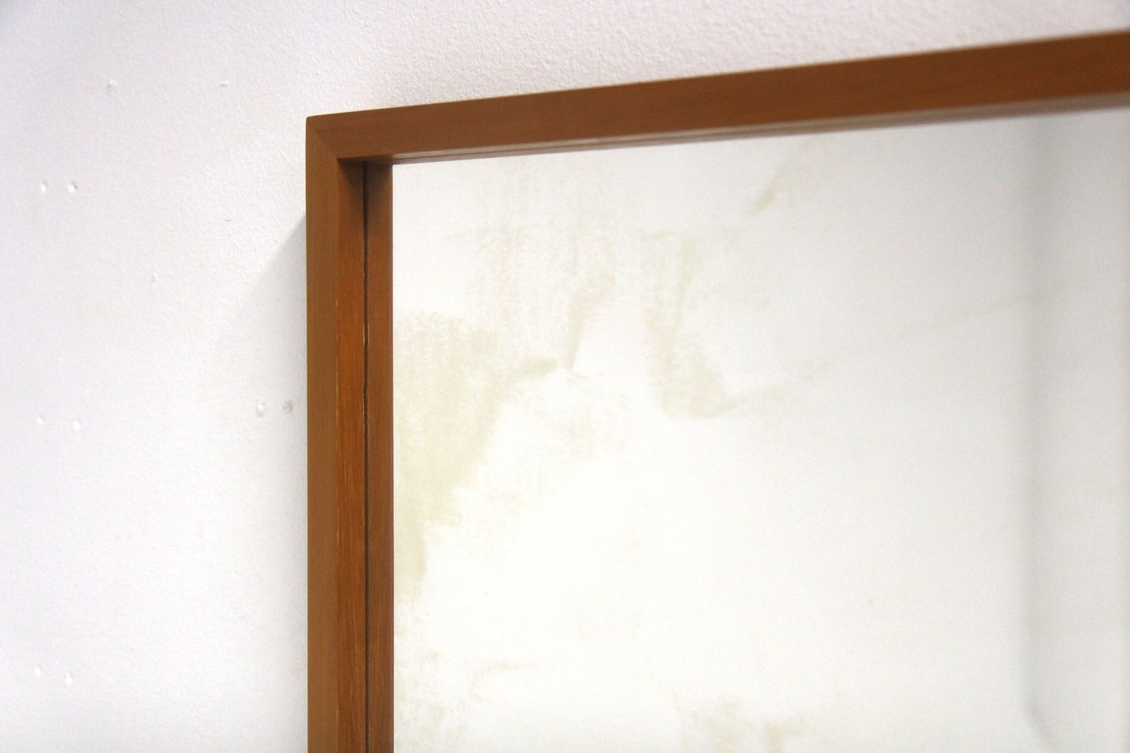 Scandinavian Mirror In Wood And Glass, Sweden, 1950s photo for sale