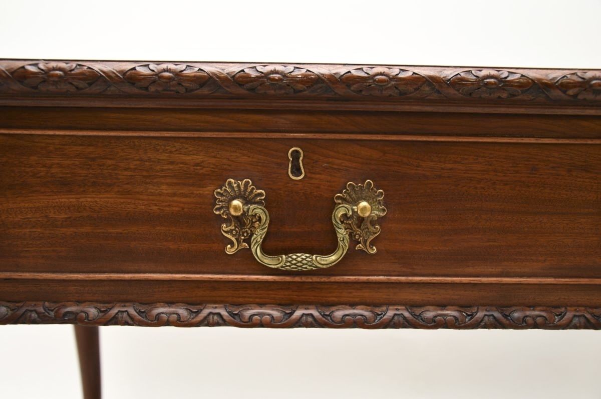 2275.0 Antique Mahogany Chippendale Revival Desk By Gillows photo