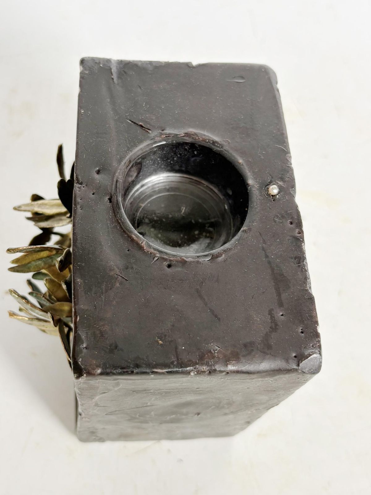 photo for sale Candle Holder Made Of Candle And Brass, France, 1970