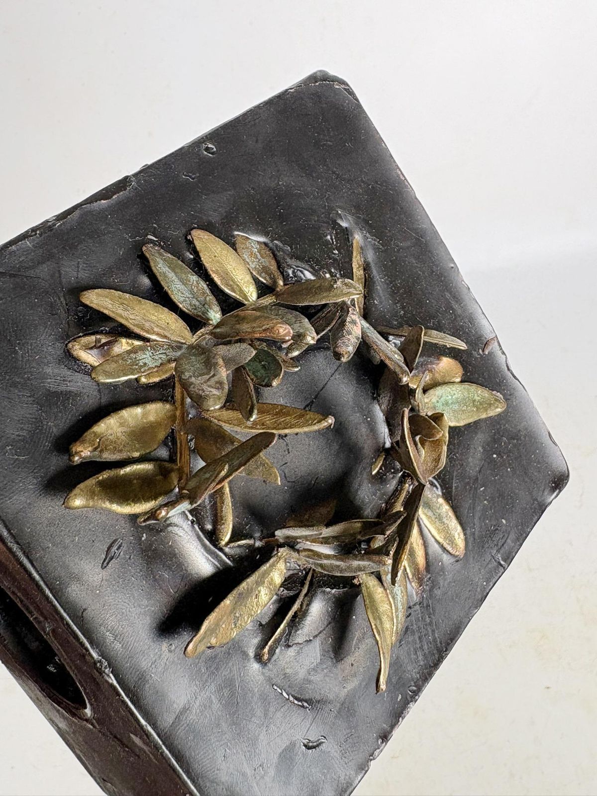479.0 Candle Holder Made Of Candle And Brass, France, 1970 photo