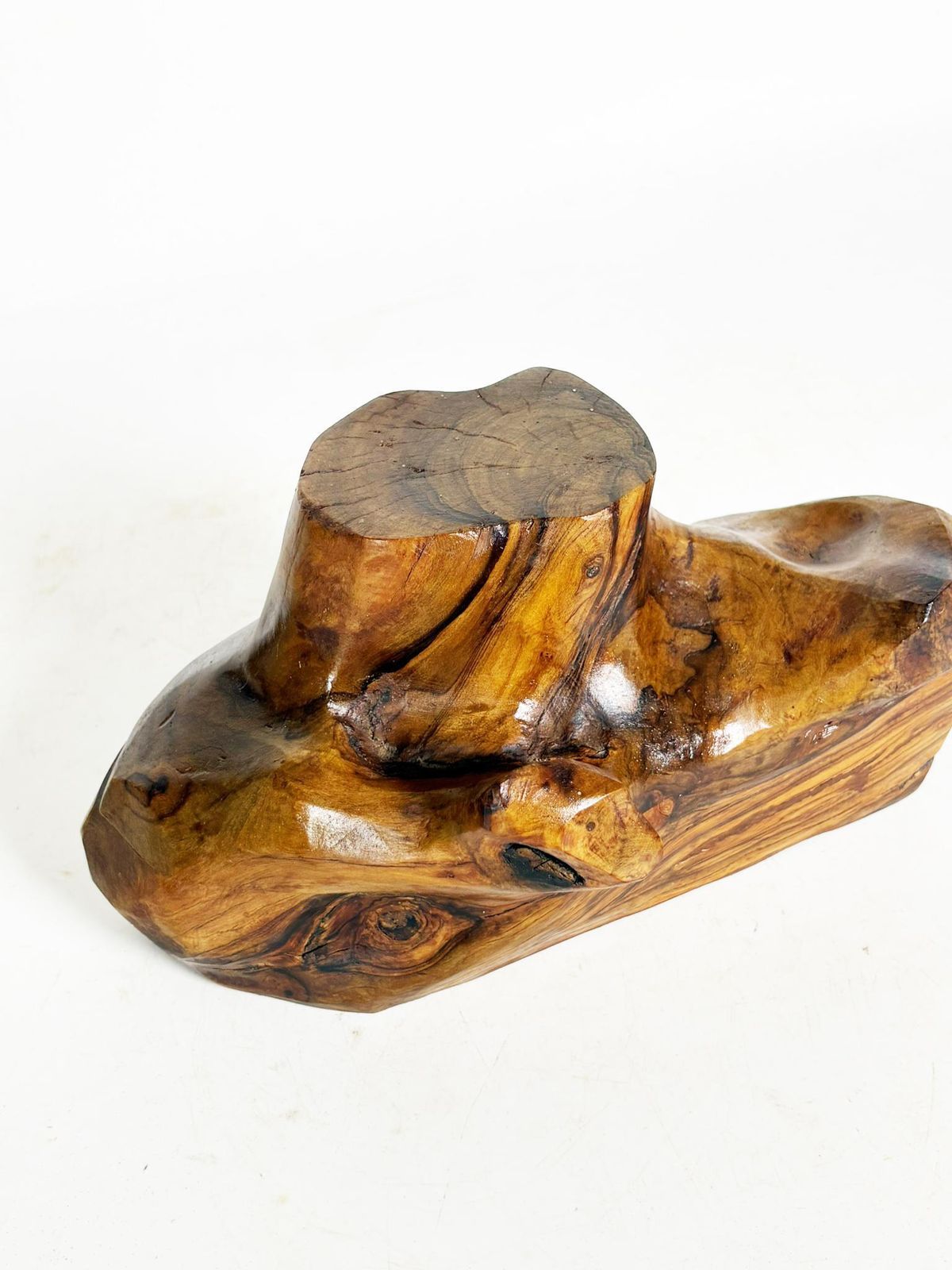 Olive Wood Box, France, 1960, Brutalist Style France photo 480.0