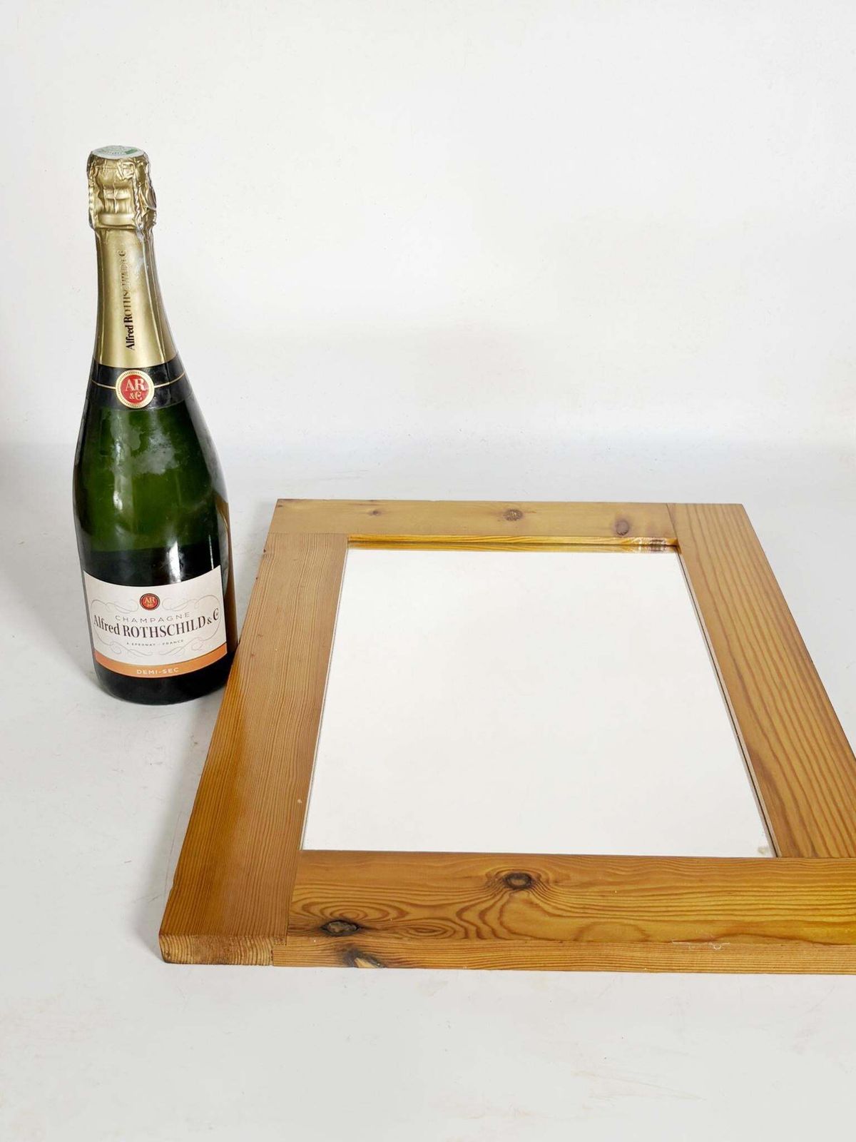 Pine Mirror In The Style Of Charlotte Perriand, France, 1970 photo furniture