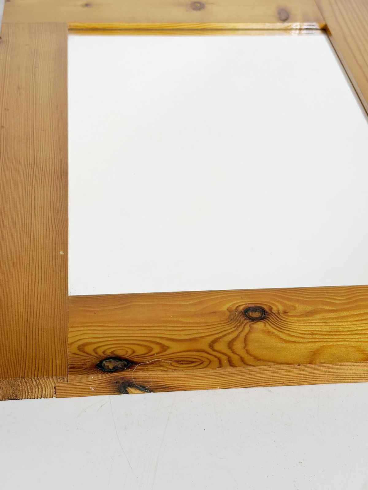 Pine Mirror In The Style Of Charlotte Perriand, France, 1970 photo Home Decor