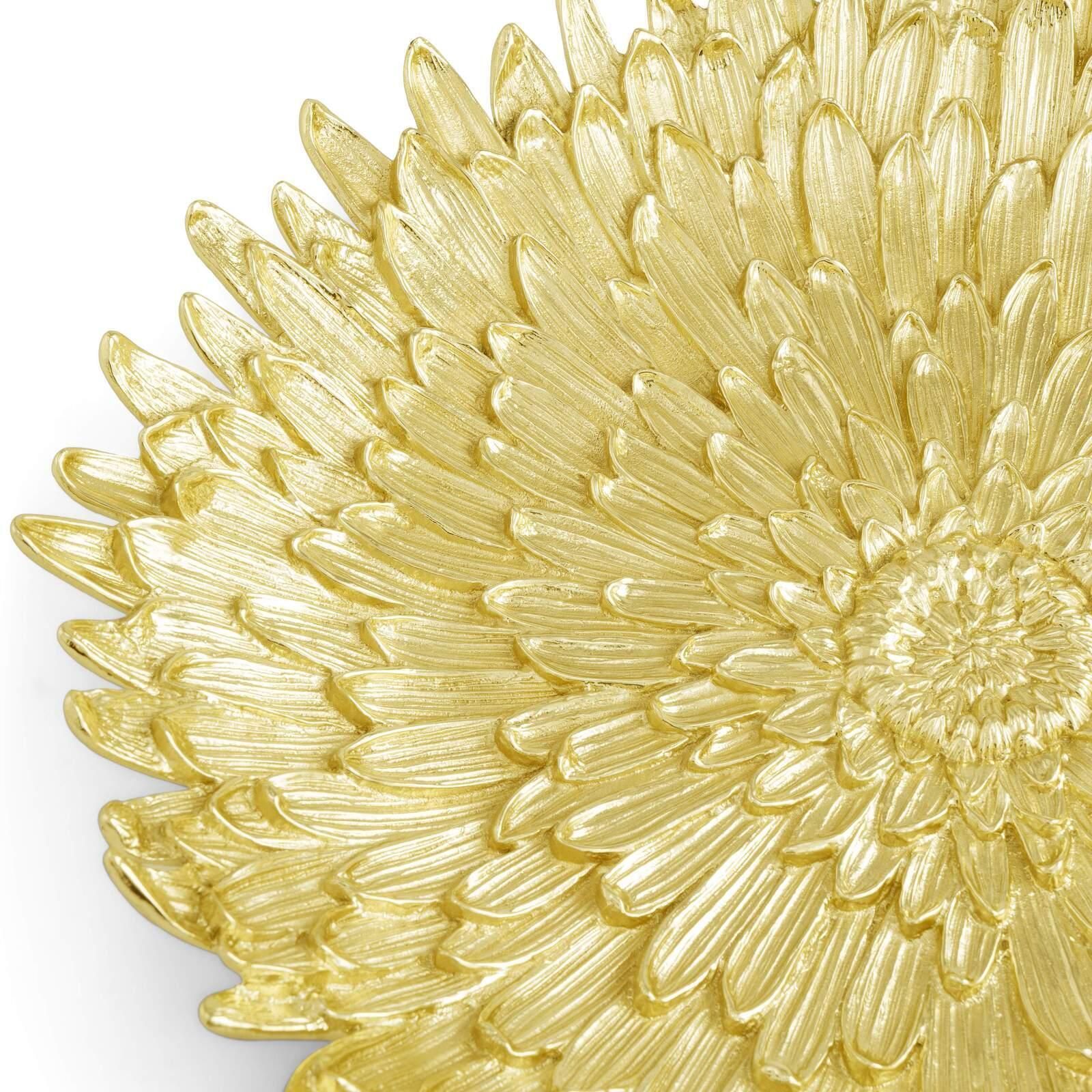 Pair Of Contemporary Gold Tone Metal Centerpiece Platter photo Home Decor