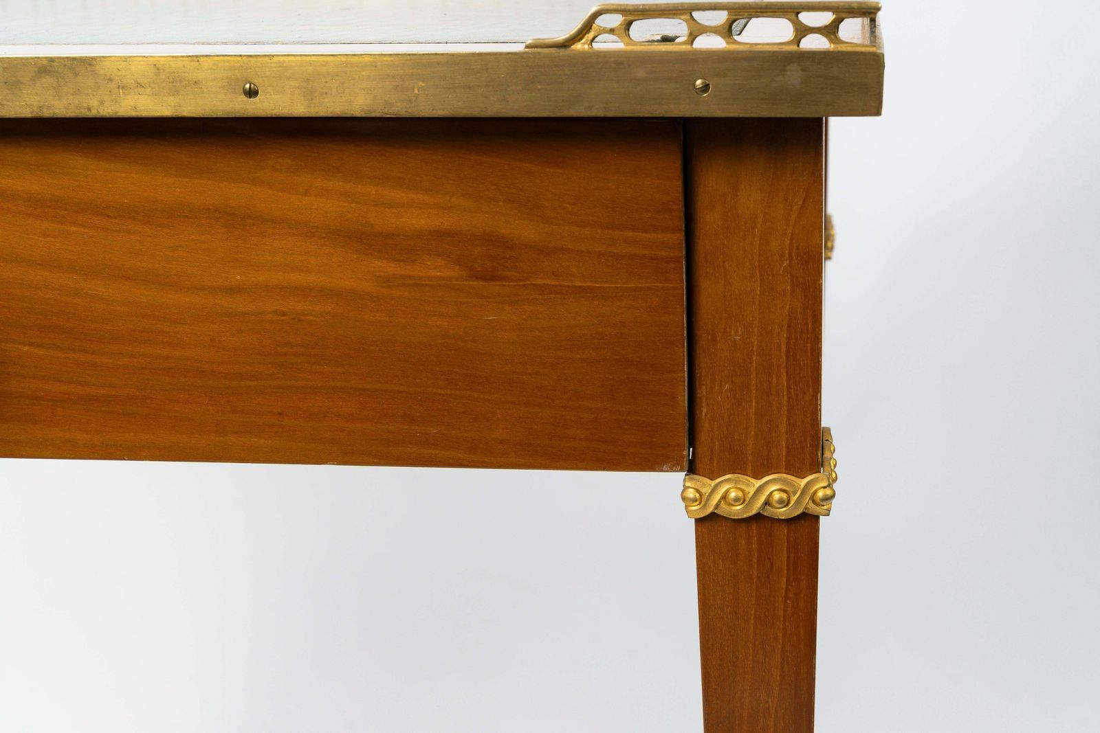Writing Desk, Small Louis XVI Style Desk In Wood And Gilded Bronze. photo Furniture