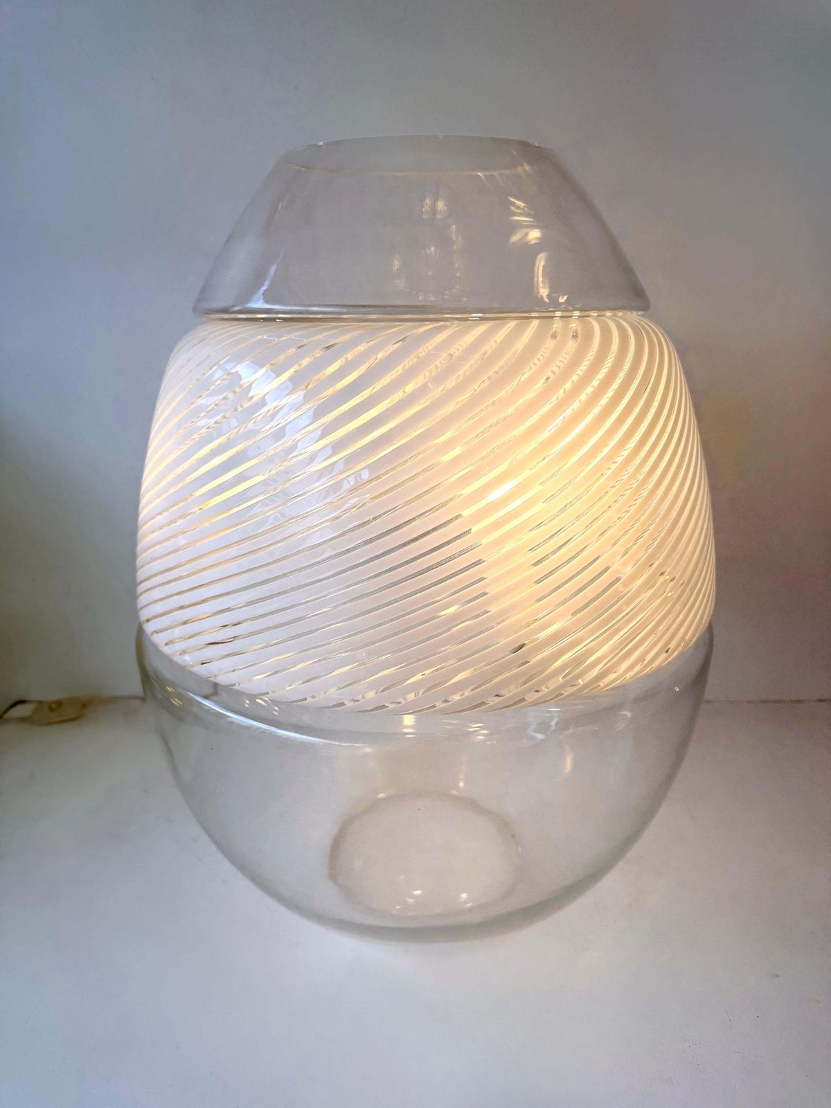 Lt 353 Egg Lamp Vase Murano Glass By Mazzega. Italy, 1970s photo furniture