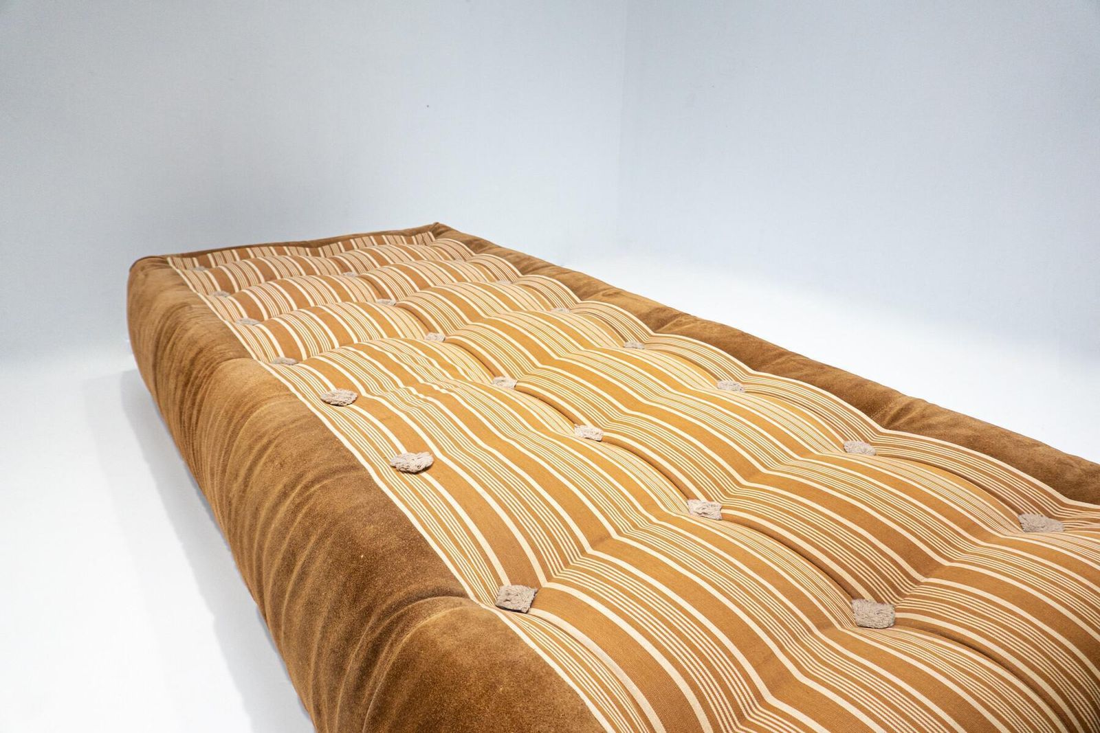 photo for sale Mid Century Modern Bambole Daybed By Mario Bellini, Suede, C&B Italia, 1970s