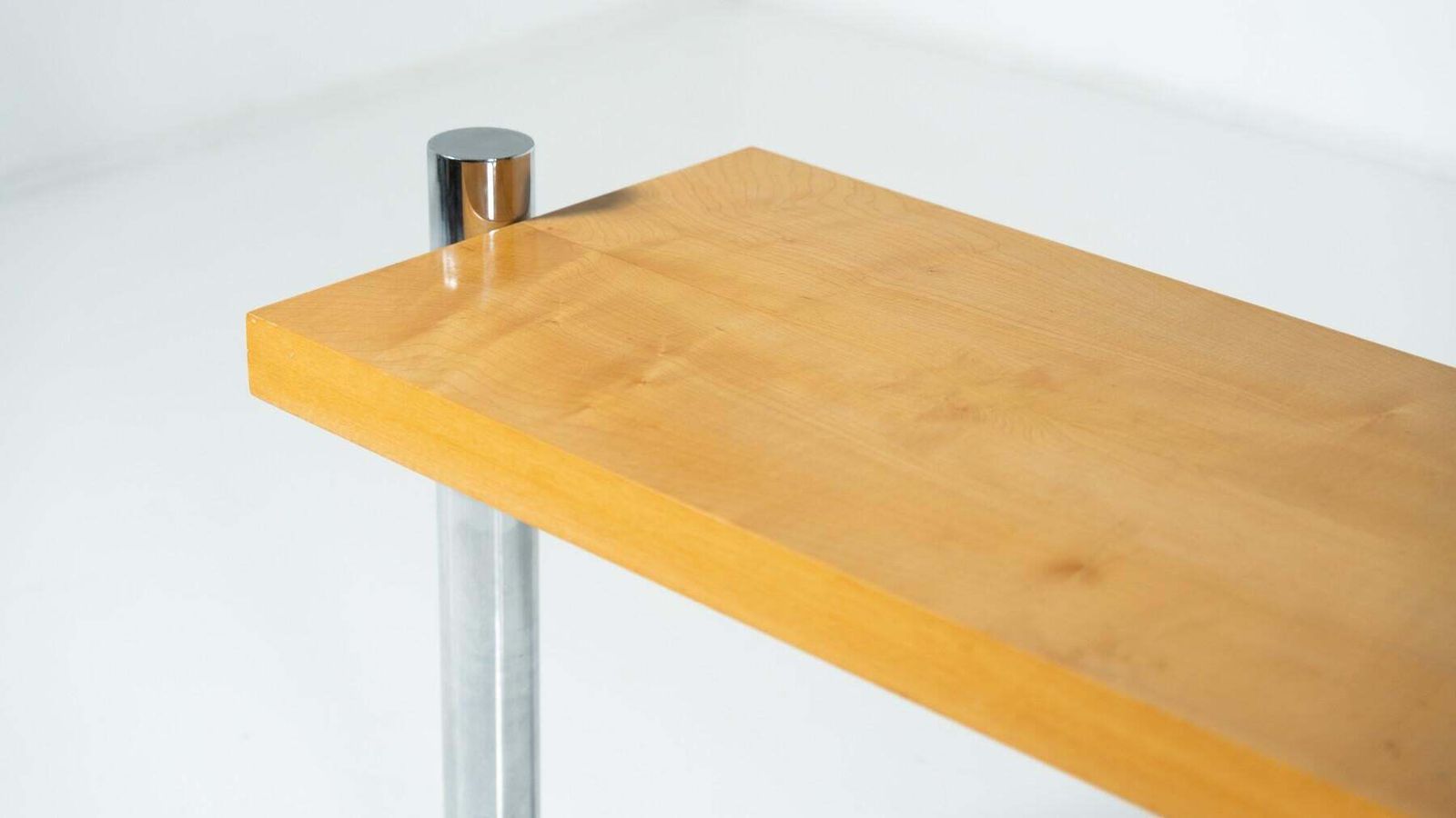 Console In Ash Wood And Metal Attributed To Sergio Asti For Poltronova, 1970s photo furniture