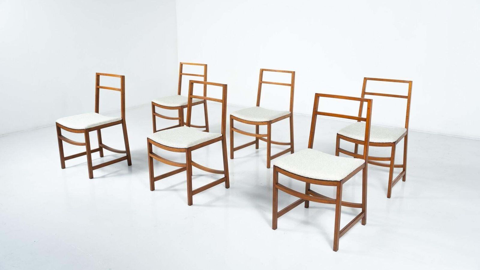 5015.0 Set Of 6 Mid Century Modern Dining Chairs By Renato Venturi For Mim, 1950s photo
