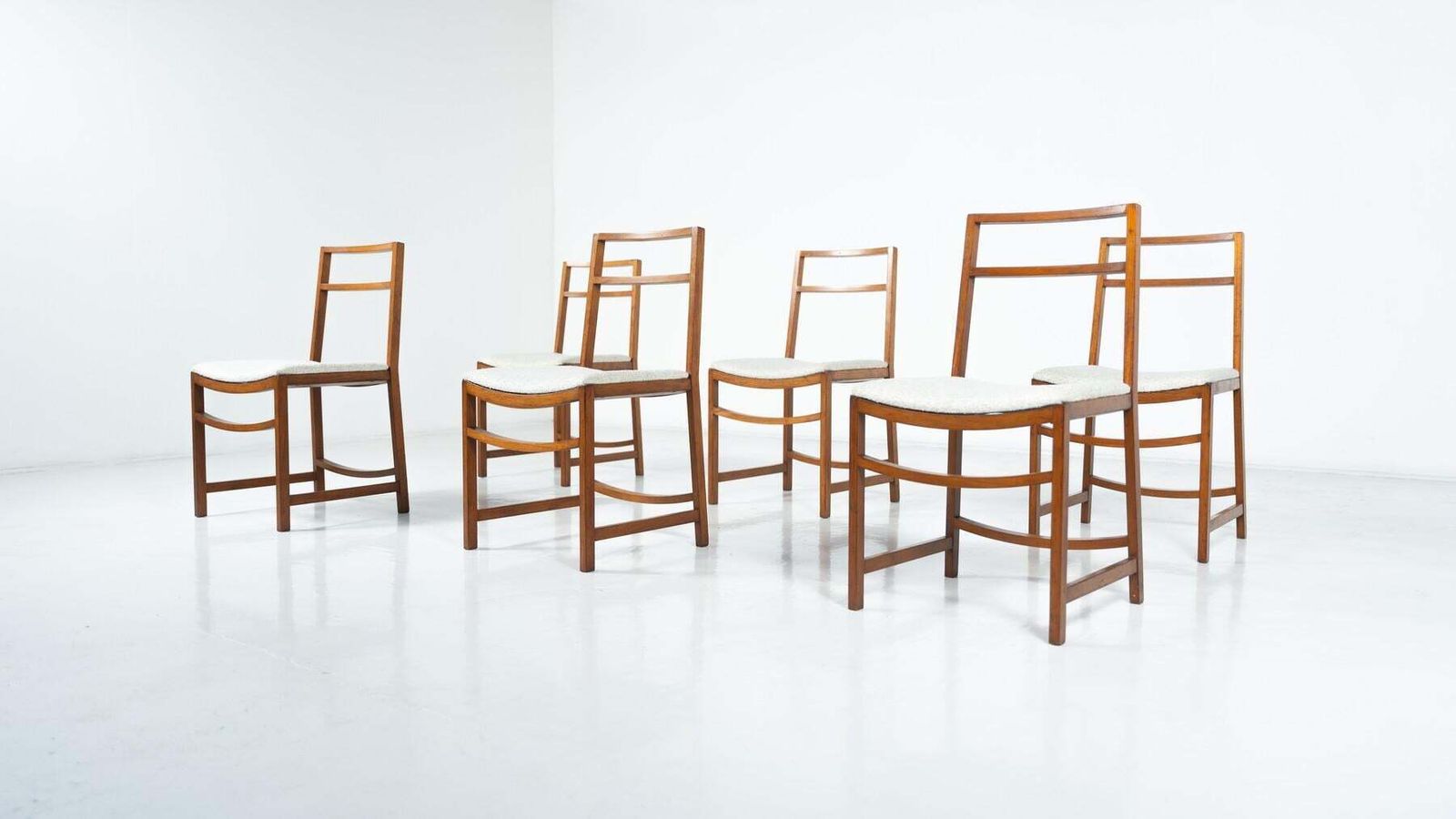 photo vinterior Set Of 6 Mid Century Modern Dining Chairs By Renato Venturi For Mim, 1950s