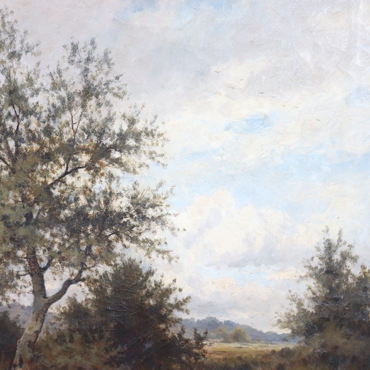 J. Paulman, River Landscape, Oil Painting On Canvas, Late 19th Century, Framed photo 2774.0
