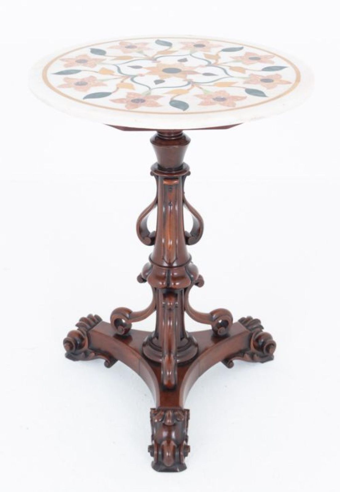 Victorian Occasional Table Dunn And Co Marble Top 1860
