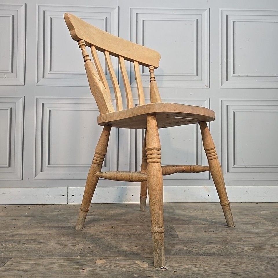 Antique Wooden Farmhouse Chairs   Victorian Style Turned Country Windsor  Solid photo furniture