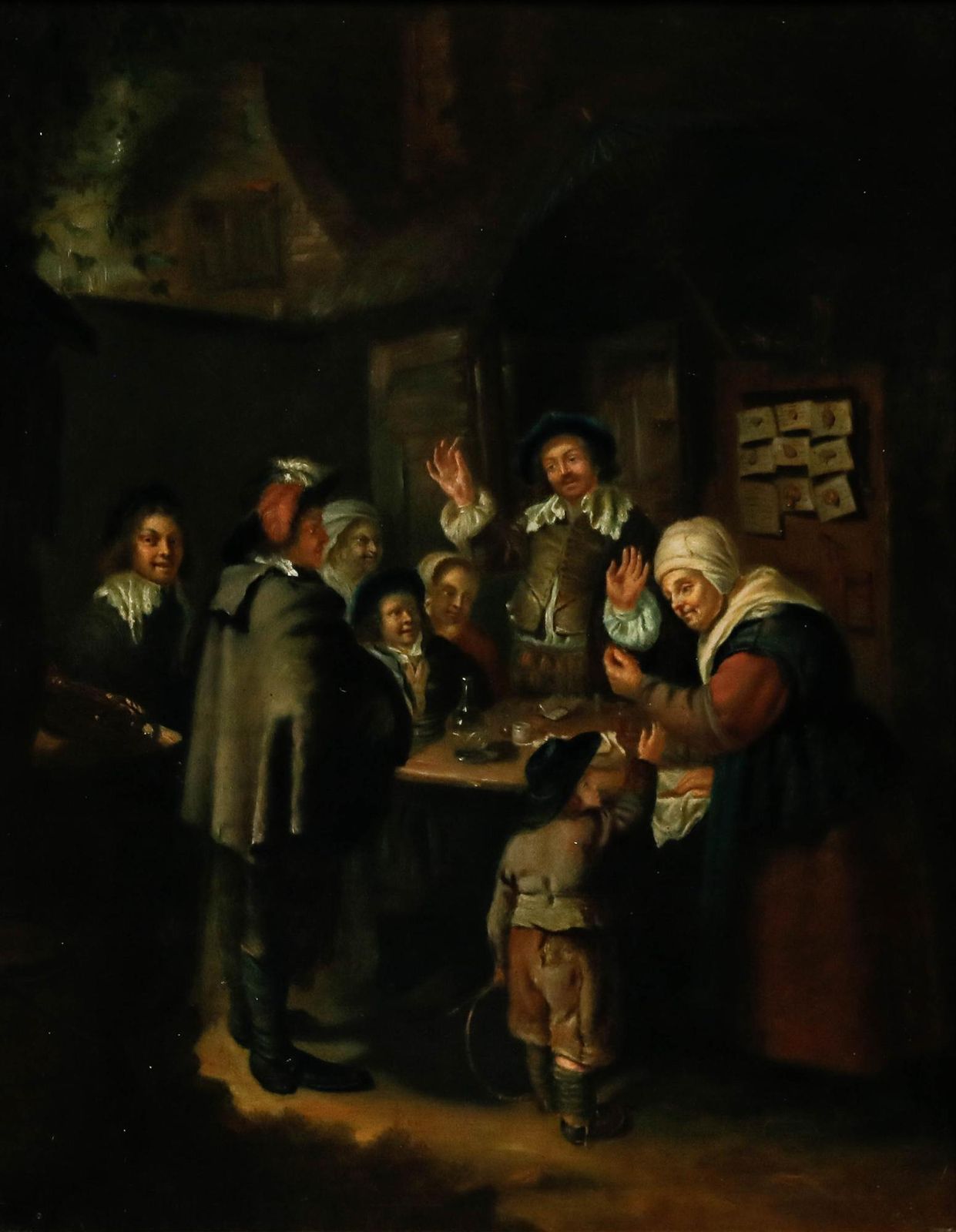 Dutch School Late 19th Century Oil   The Charlatan photo furniture