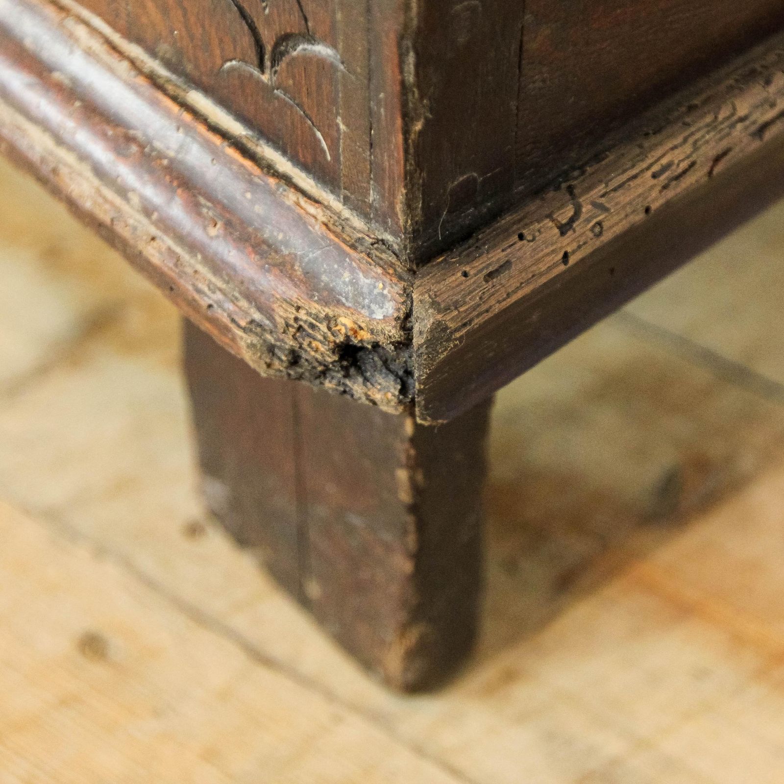photo for sale Antique Carved Oak Coffer | Antique Furniture | Antique Trunk | Antique Oak Blanket Box | Antique Storage (M 6777)